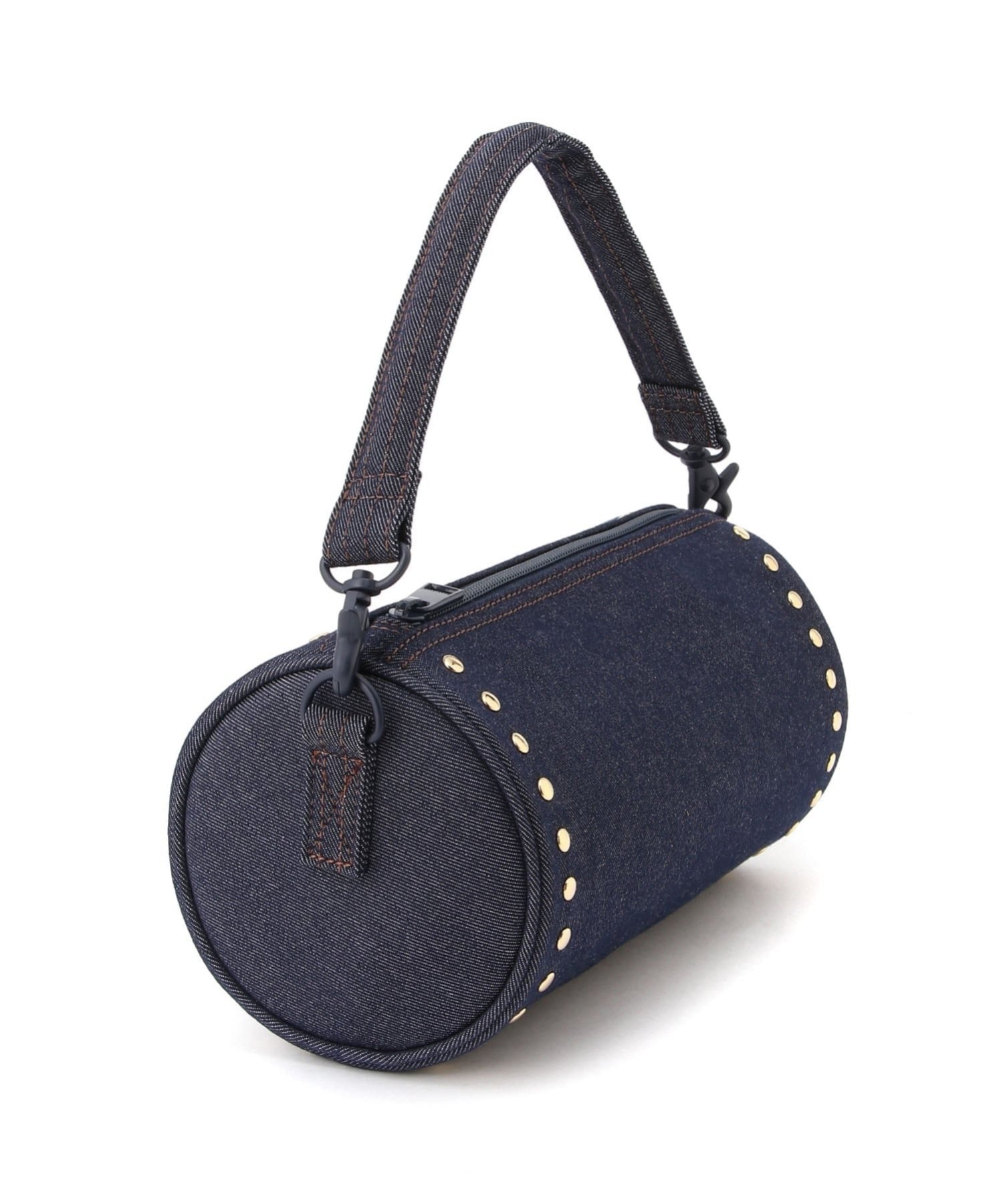 (U)【マッキントッシュ公式】ROUND BAG STUDS DNM マッキントッシュ バッグ ショルダーバッグ ネイビー