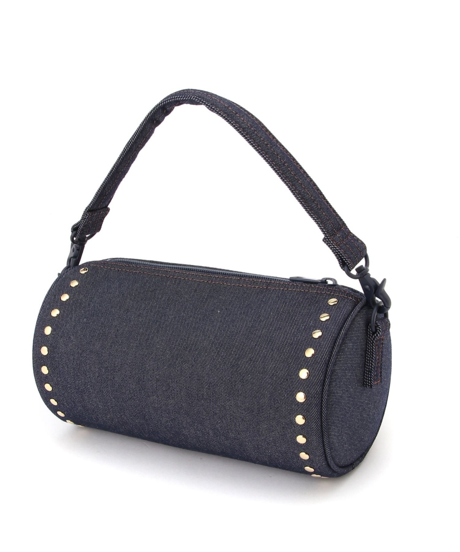 (U)【マッキントッシュ公式】ROUND BAG STUDS DNM マッキントッシュ バッグ ショルダーバッグ ネイビー