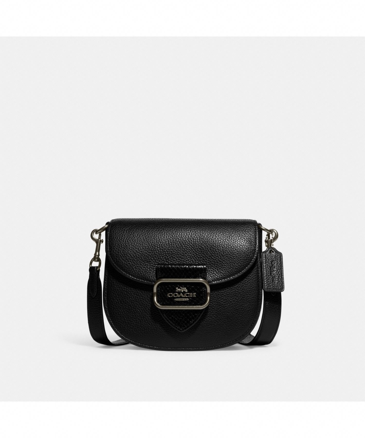 【SALE／70%OFF】COACH OUTLET モーガン サドル バッグ コーチ　アウトレット バッグ ショルダーバッグ ブラック【送料無料】のサムネイル