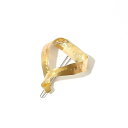 【SALE/20%OFF】qualite 【ADER.bijoux】リボンカーブヘアークリップ カリテ ヘアアクセサリー カチューシャ・ヘアバンド ゴールド【送...