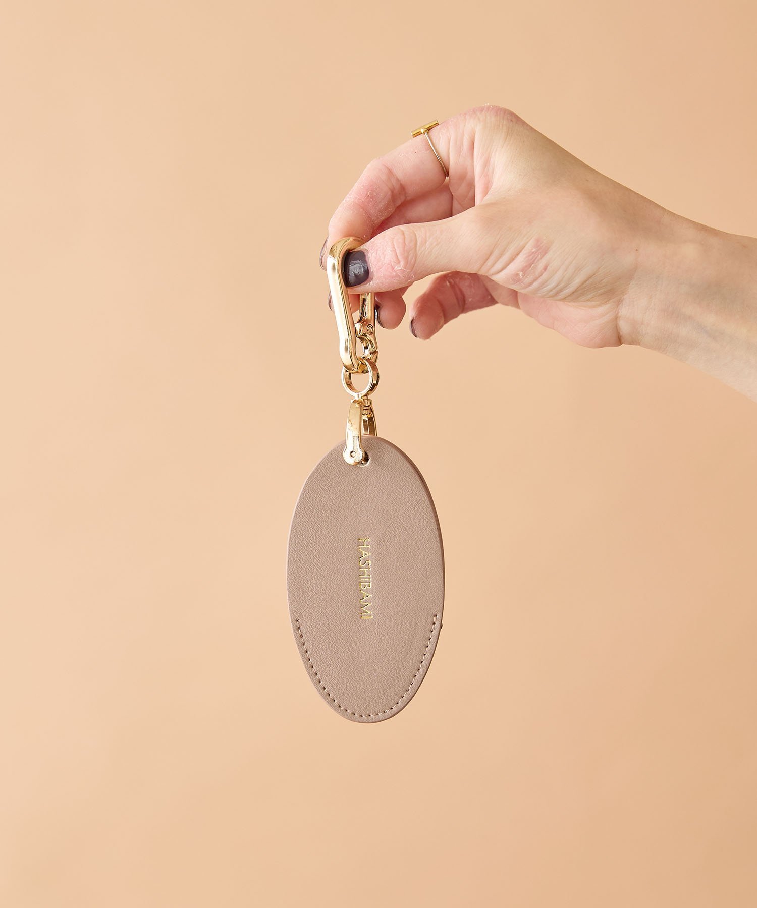 Hashibami ジャバラ オーバルキーリング ハシバミ / ネコロジー ファッション雑貨 チャーム・キーチェーン グレー ブラック ベージュ【送料無料】