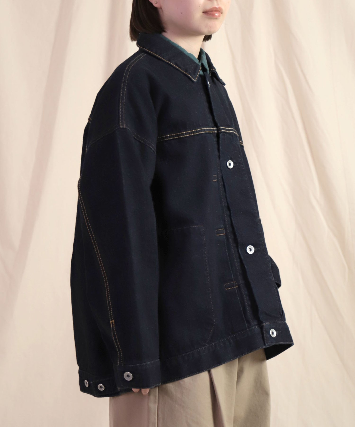 Brocante 12ozリングデニム アンプリッセジャケット ドミンゴ ジャケット・アウター デニムジャケット ネイビー【送料無料】