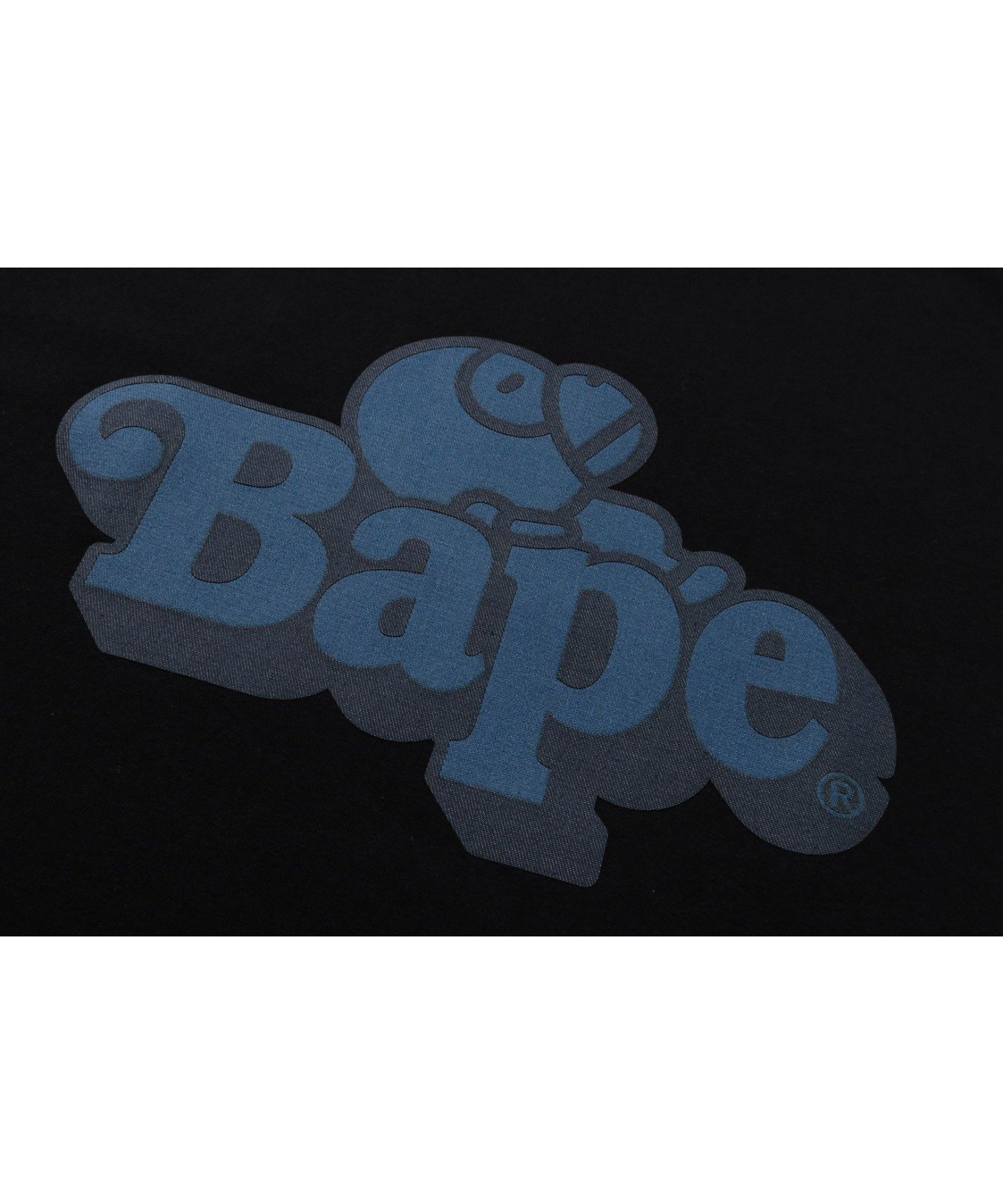A BATHING APE DENIM MILO ON BAPE TEE ア ベイシング エイプ トップス カットソー・Tシャツ ブラック ホワイト【送料無料】