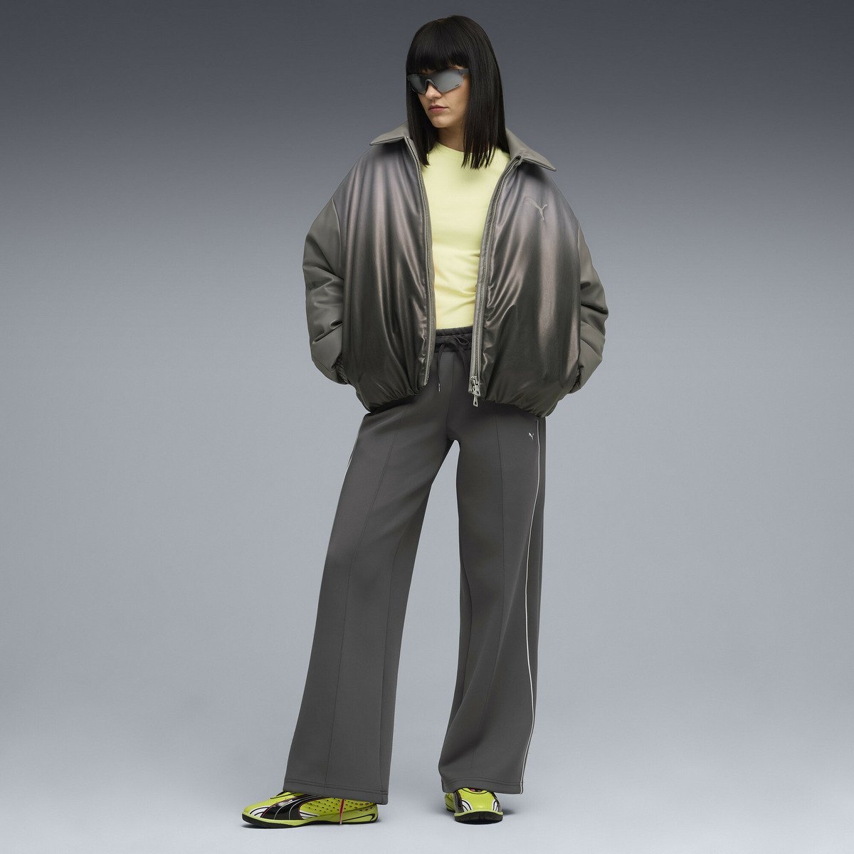 【SALE／30%OFF】PUMA ウィメンズ T7 トラック パンツ プーマ パンツ ジャージ・スウェットパンツ グレー【送料無料】