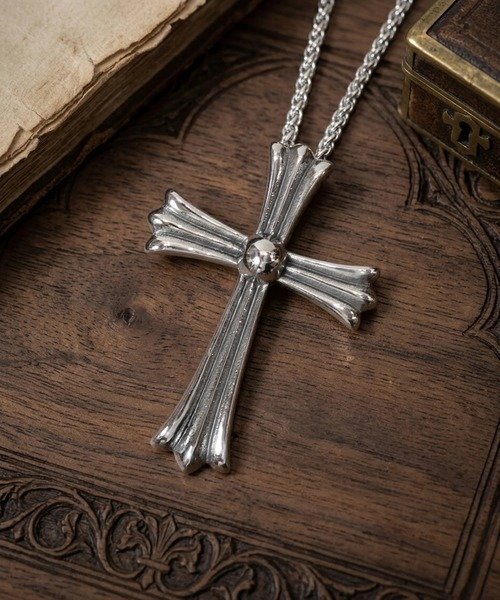 GA Big Cross Necklace ジャックローズ アクセサリー・腕時計 ネックレス シルバー