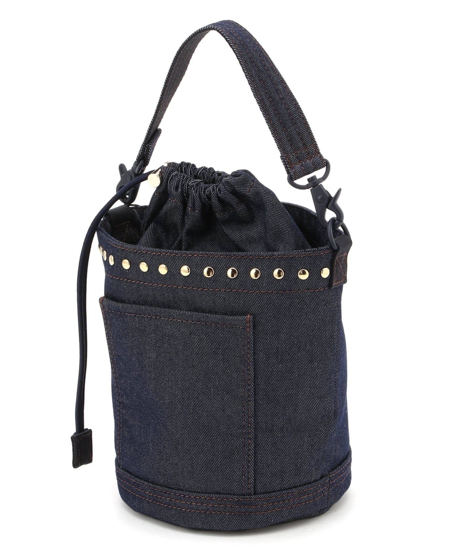 (U)【マッキントッシュ公式】ANNAN BUCKET STUDS DNM マッキントッシュ バッグ ショルダーバッグ ネイビー