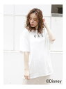 【SALE/20%OFF】dazzlin (MONO)RUN!BIG/TEE(MINNIEMOUSE) ダズリン カットソー カットソーその他 ホワイト ベージュ【送料無料】