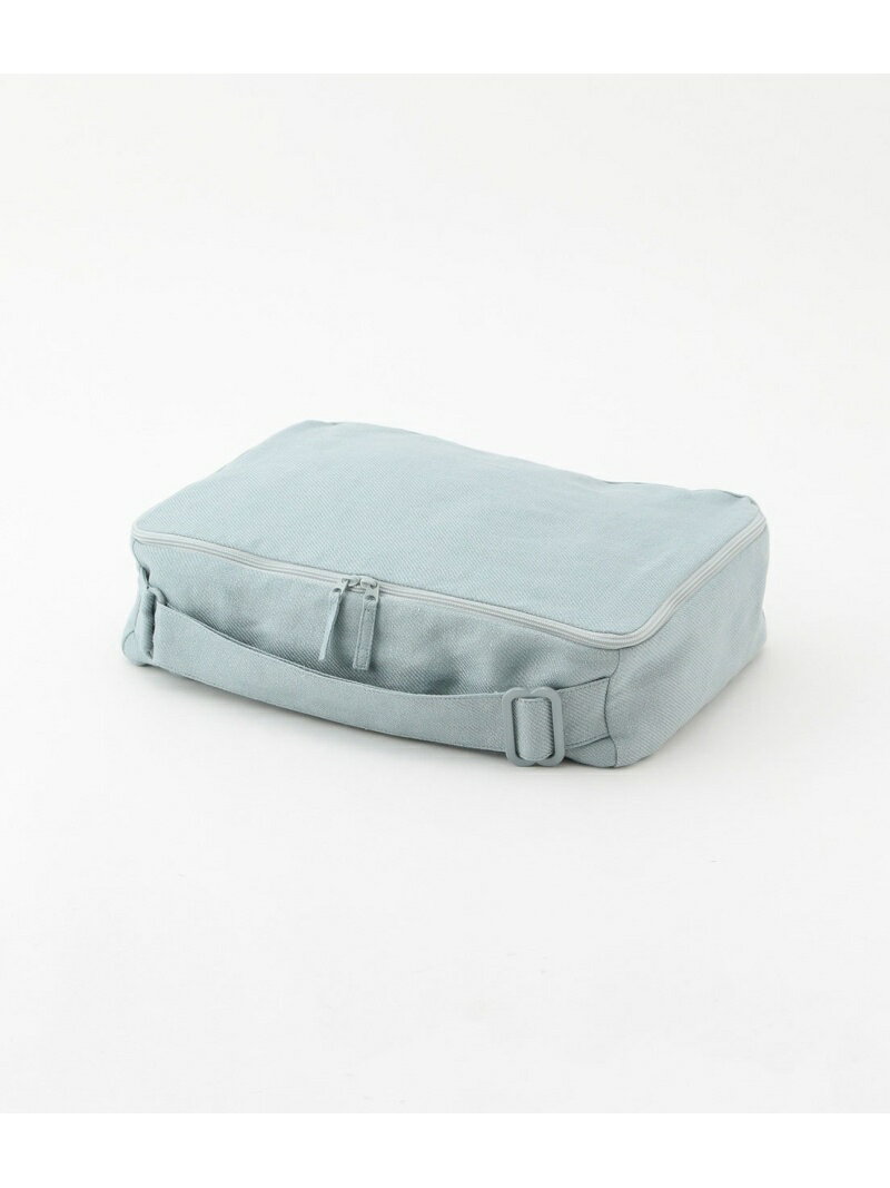 ROPE' E'TERNEL 【Linen Wool Silk Twill】Travel Storage Bag 1/2 ロペ インテリア・生活雑貨 トラベルグッズ ブルー ホワイト【送料無料】