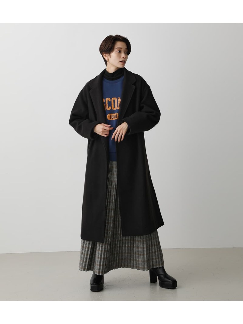 【SALE／28%OFF】AZUL by moussy WASHABLE CHESTER LONG COAT アズールバイマウジー コート/ジャケット コート/ジャケットその他 ブラック グリーン ホワイト【送料無料】