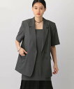 【SALE/42%OFF】A part by ビックショルダージャケット アパートバイ ジャケット・アウター テーラードジャケット・ブレザー ベージュ グレー【送料無料】