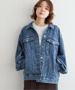 【SALE/15%OFF】notch. オーバーサイズデニムジャケット ノッチ ジャケット・アウター その他のジャケット・アウター ブルー ブラック【送料無料】
