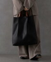 【SALE/30%OFF】MAISON CLUB MAISON CLUB/バイカラーPUレザートートバック L セットアップセブン バッグ トートバッグ ブラッ...