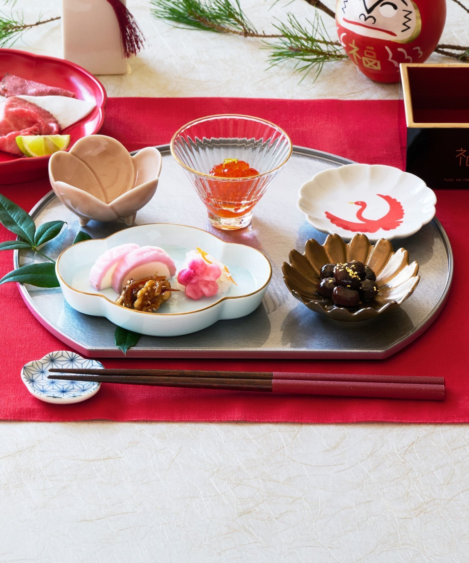 LAKOLE ハレノヒ半月トレー ラコレ 食器・調理器具・キッチン用品 ランチョンマット・テーブルクロス ..