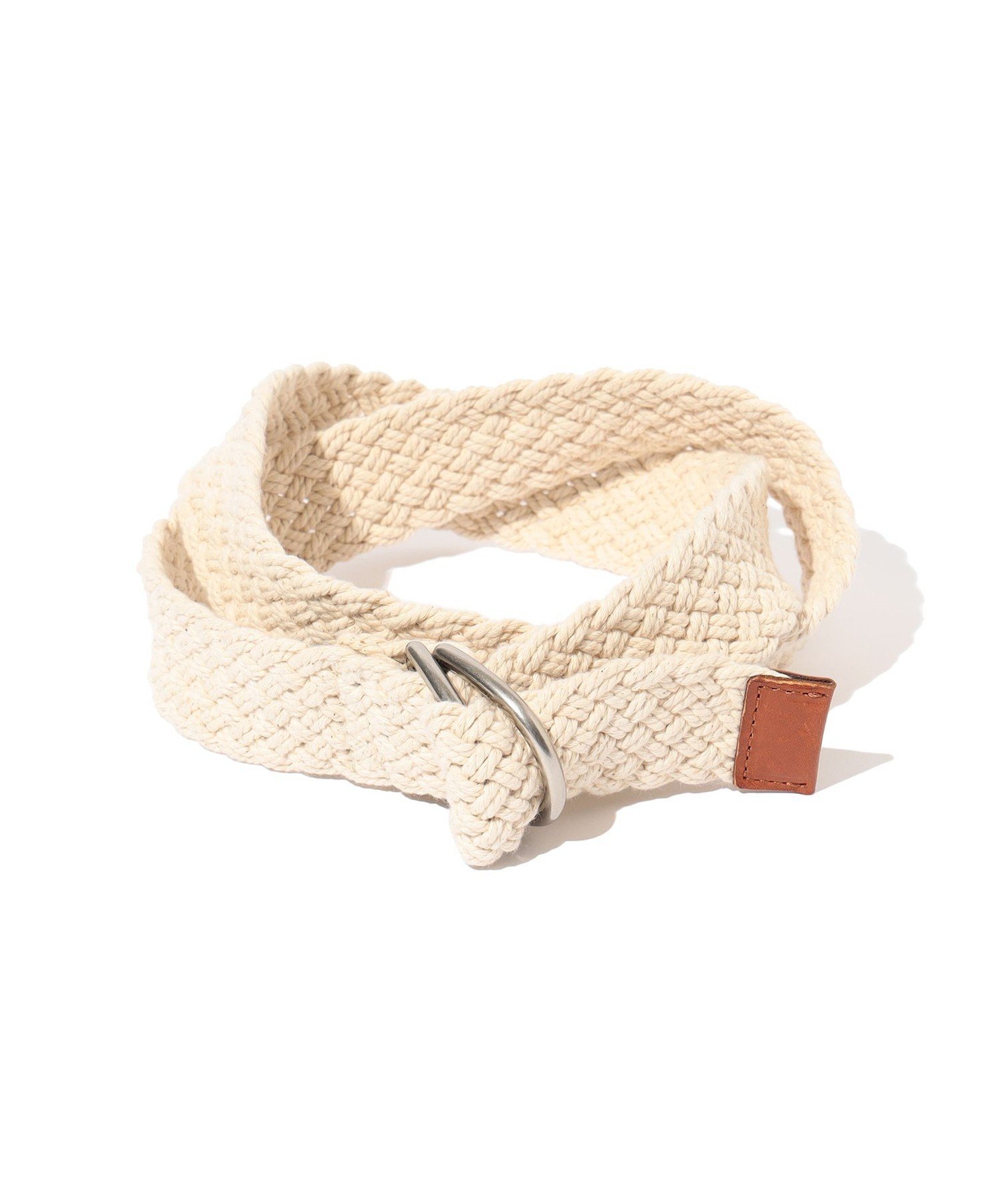 BEAMS PLUS COTTON Mesh Belt ビームス メン ファッション雑貨 ベルト ホワイト レッド【送料無料】