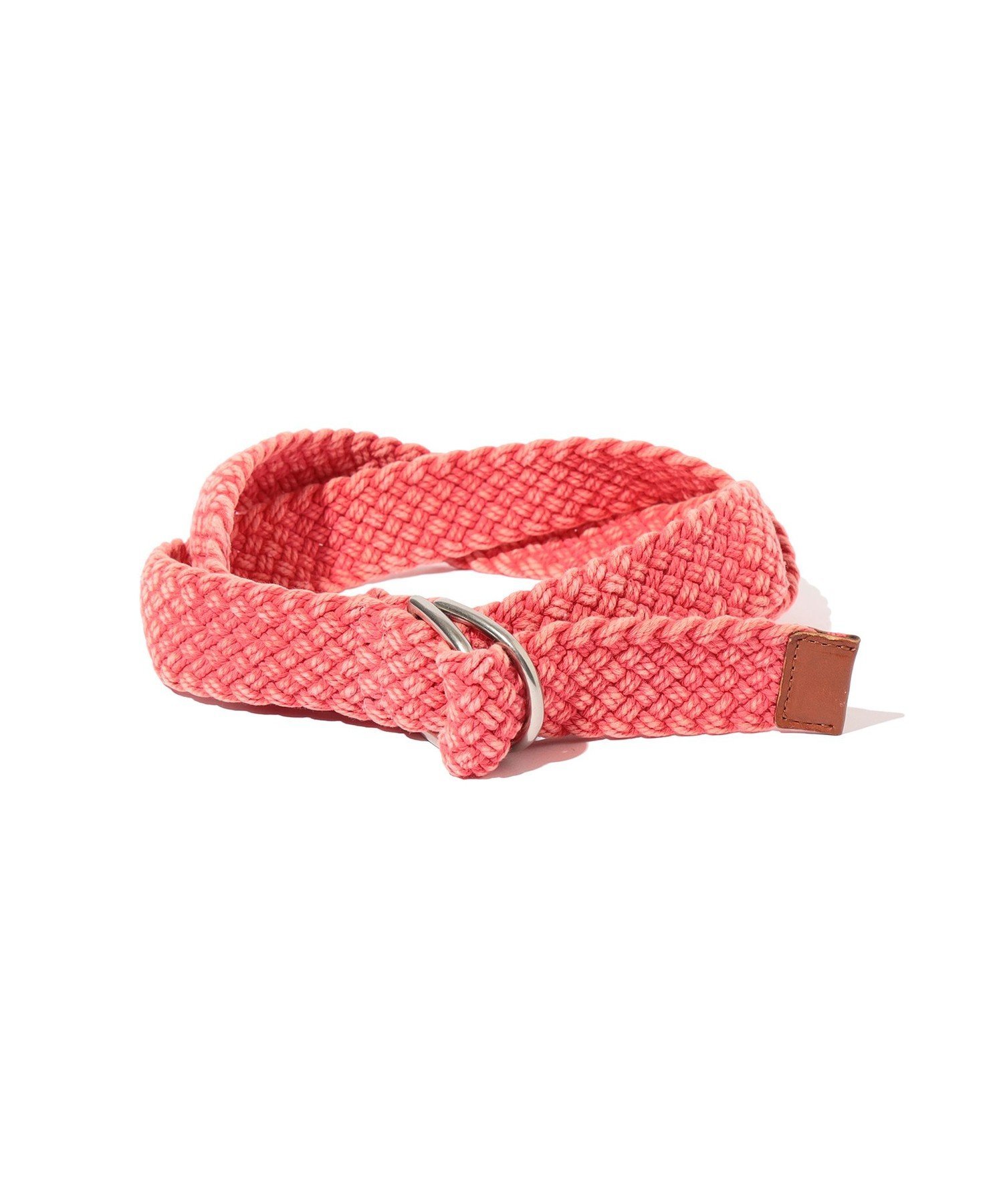 BEAMS PLUS COTTON Mesh Belt ビームス メン ファッション雑貨 ベルト ホワイト レッド【送料無料】