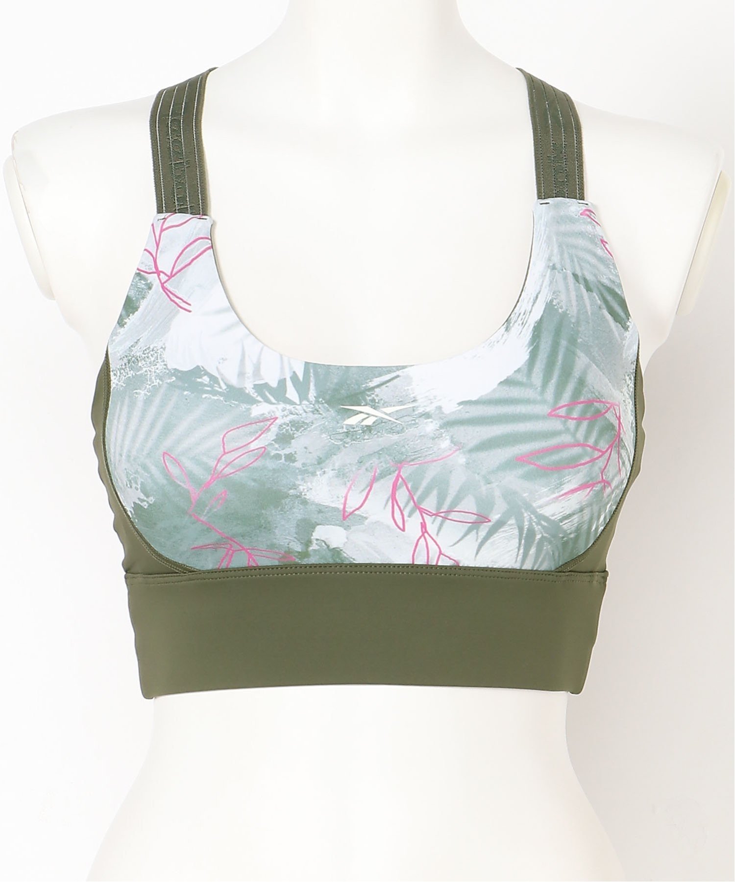 楽天Rakuten Fashion【SALE／49％OFF】Reebok （W）KIREIFIT SPORTS BRA AOP リーボック インナー・ルームウェア ブラジャー グリーン グレー