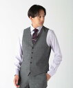 【SALE/30%OFF】CROWDED CLOSET TWグレンチェックベスト(スリーピース対応) メンズ ビギ スーツ・フォーマル セットアップスーツ ネイ...