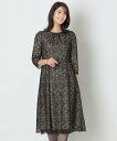 【SALE/30%OFF】TO BE CHIC リボン刺しゅう ワンピース トゥー ビー シック ワンピース・ドレス ワンピース ブラック グレー【送料無料】
