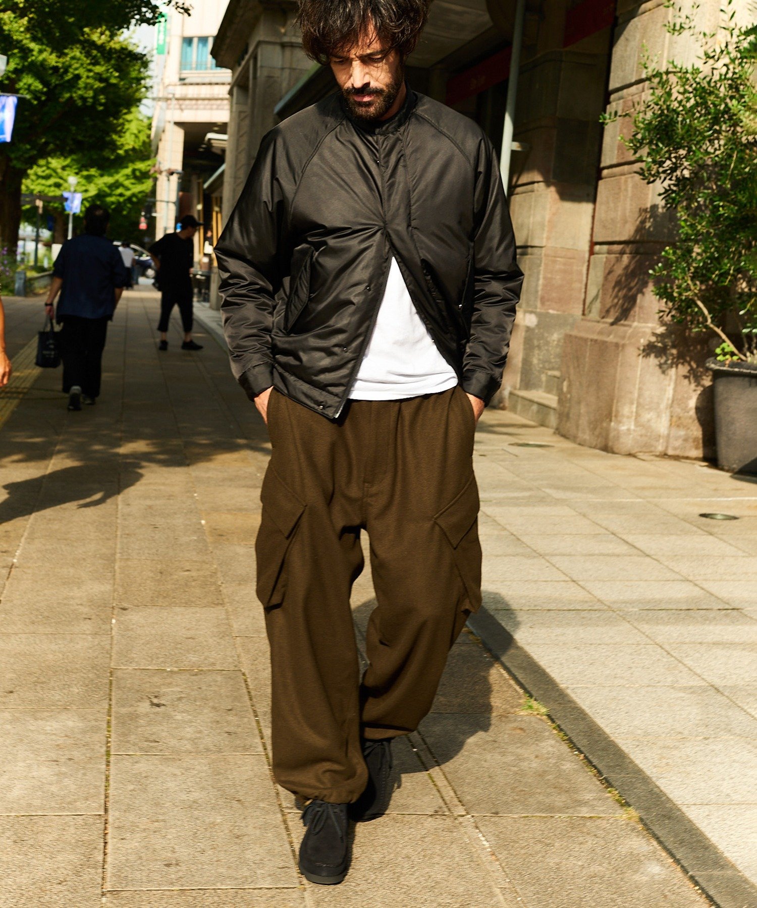 【SALE／46%OFF】NewAnce NewAnce/Military Padding Blouson セットアップセブン ジャケット・アウター MA-1 カーキグリーン ブラック【送料無料】
