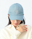【SALE/30%OFF】BEAMS HEART WOMEN リボン刺繍 デニムキャップ レディース 帽子 ビームス ハート 帽子 キャップ ブルー ブラック