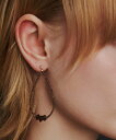 les bon bon les bonbon/haze oval pierce フォブ アクセサリー・腕時計 ピアス ブラウン【送料無料】