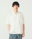 【SALE/20%OFF】BEAMS 【洗濯機洗い可】ベーシック ルーズオープンカラーシャツ 25SS 開襟シャツ リラックスフィット コットン100% 半袖 ビームス メン トップス シャツ・ブラウス ホワイト ベージュ ピンク ブラック【送料無料】