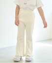 Lycee mine 【大人気カラー再入荷】【ともパン】裾フリルフレアパンツ ナルミヤオンライン パンツ その他のパンツ ホワイト ブルー パープル グリーン
