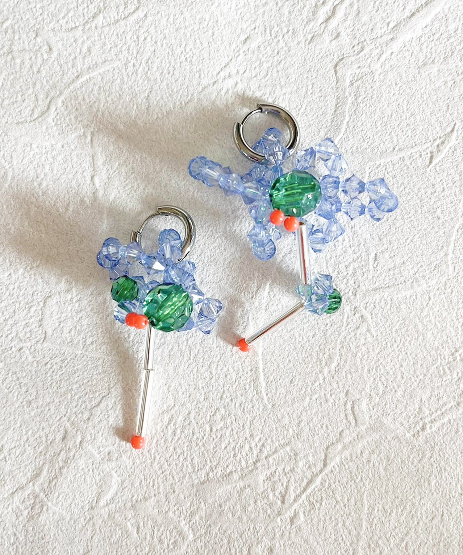 Editors Draw Flower pierce エディターズ ドロー アクセサリー・腕時計 ピアス カーキグリーン ホワイト ピンク パープル ブルー【送料無料】