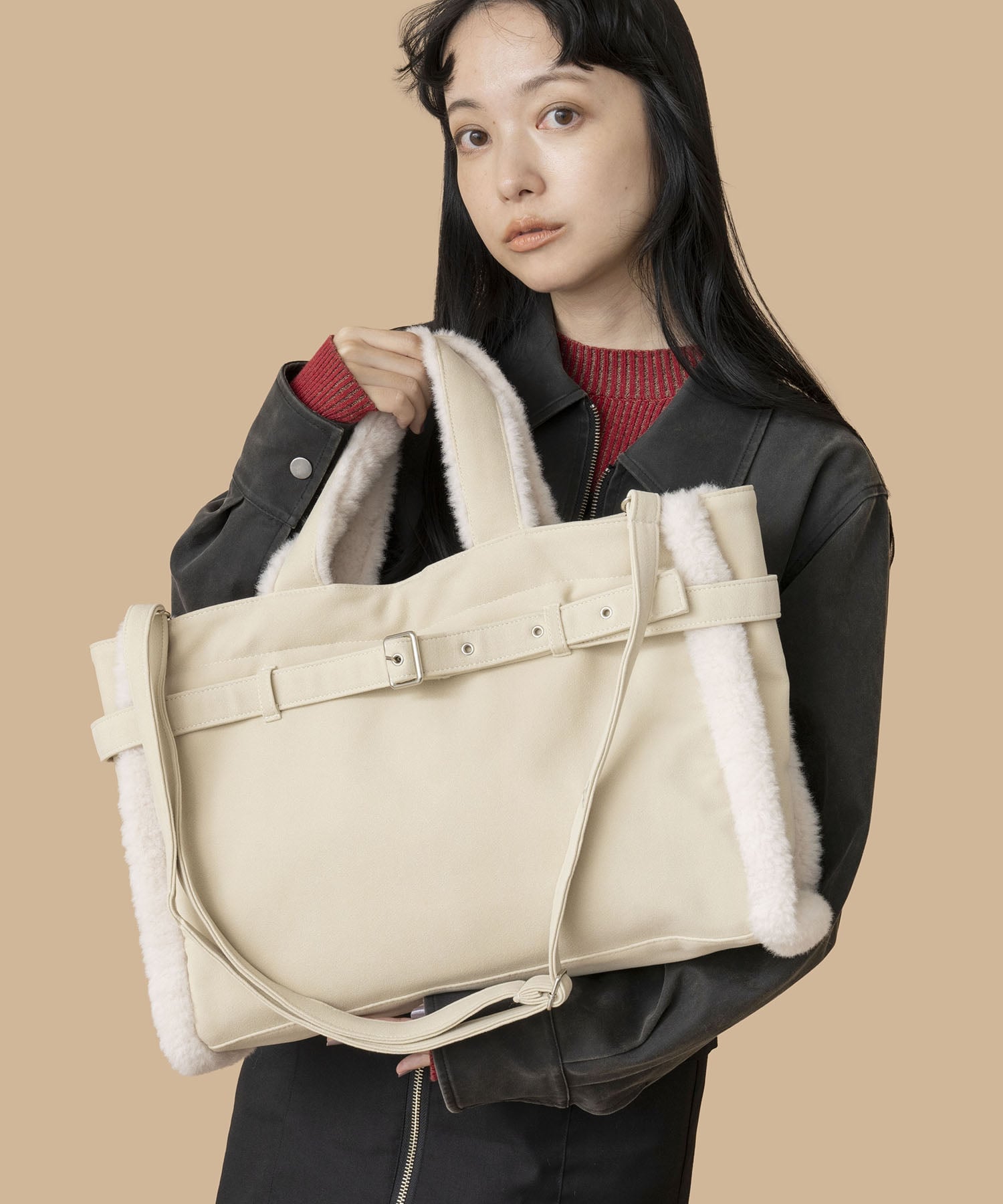 【SALE／5%OFF】Casselini Casselini(キャセリーニ)ベルトポイントトート キャセリーニ バッグ トートバッグ ブルー ホワイト グレー【送料無料】