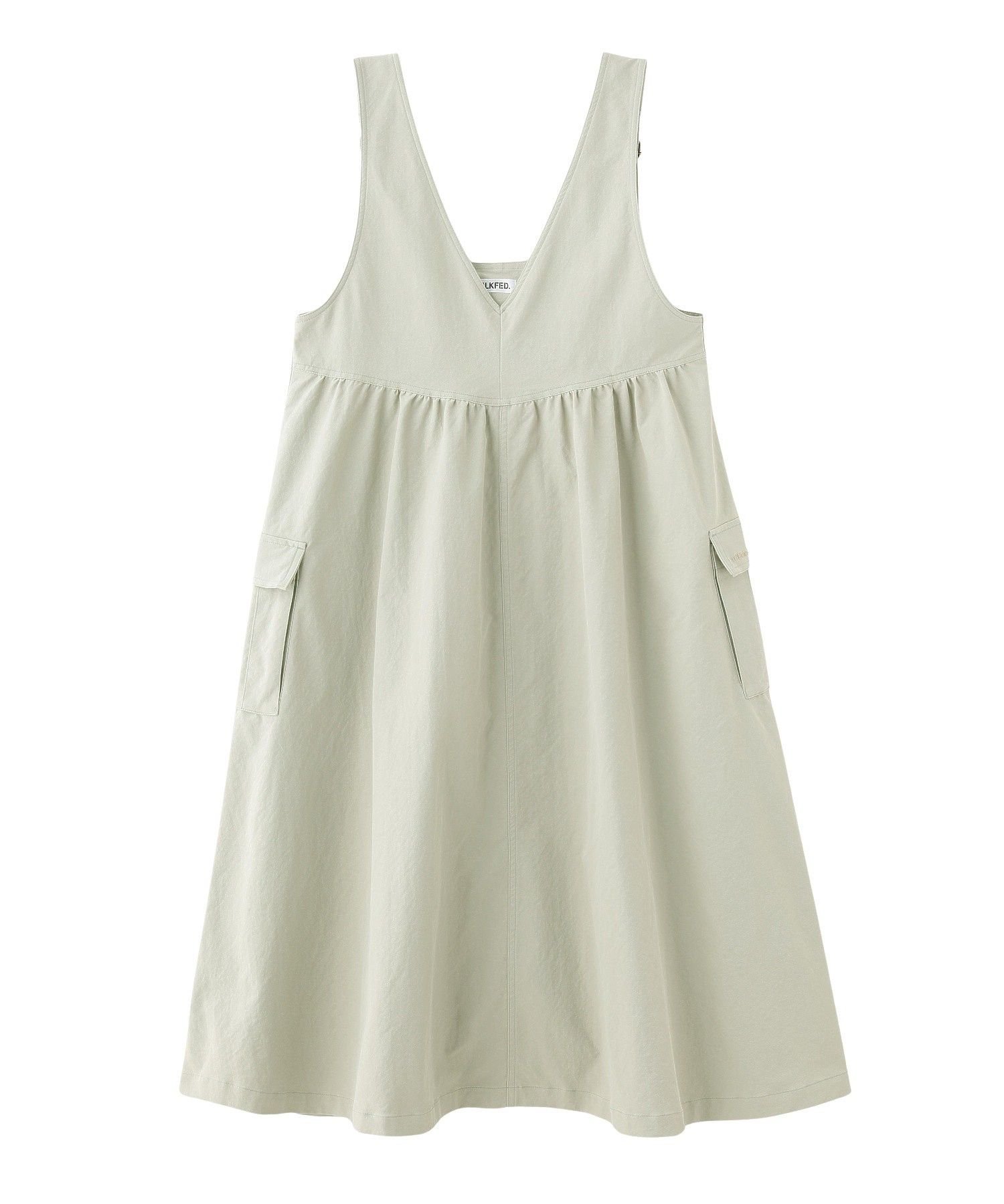 MILKFED. MILITARY DRESS ミルクフェド ワンピース・ドレス その他のワンピース・ドレス グレー ベージュ グリーン