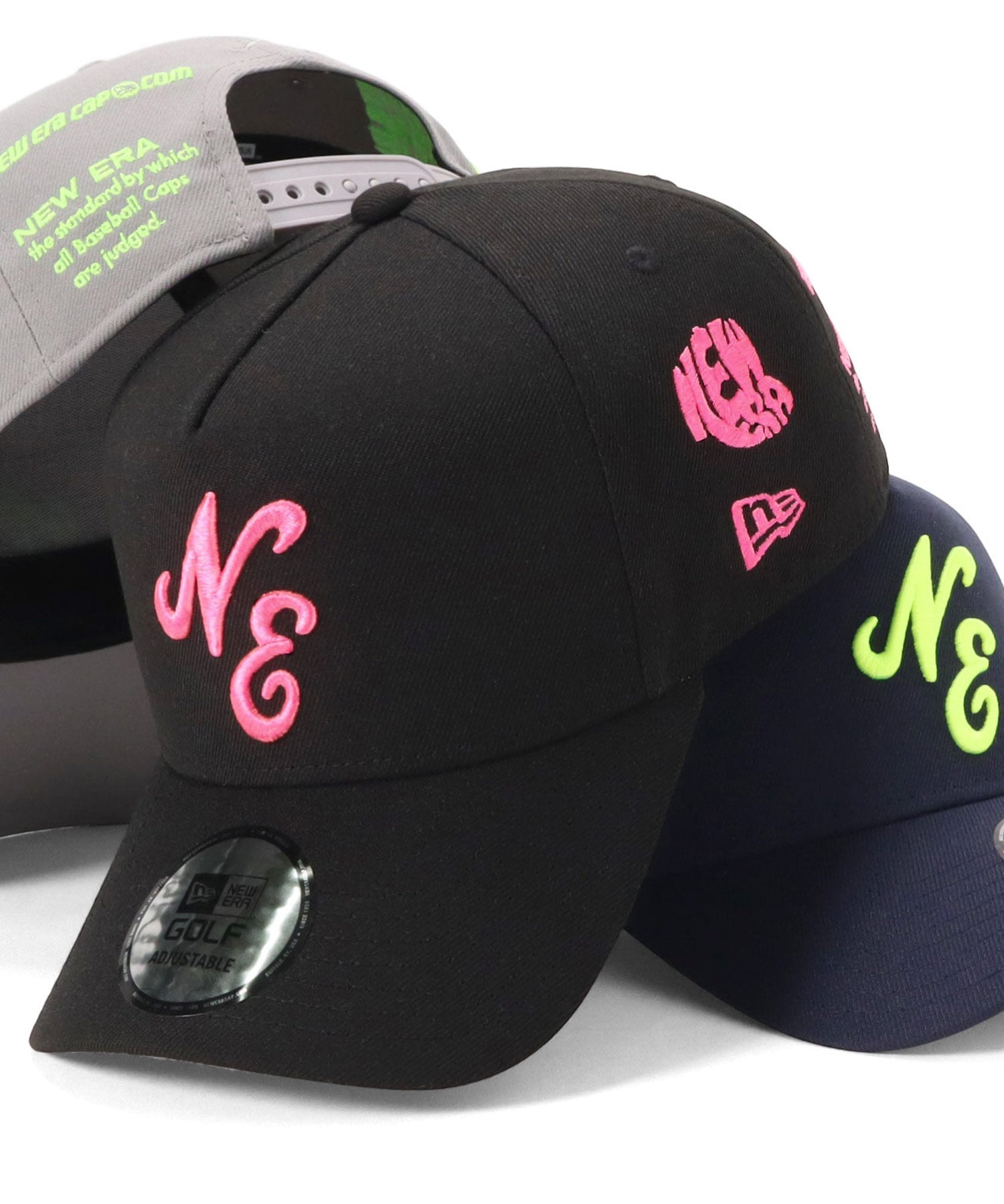 NEW ERA ニューエラゴルフキャップ 9FORTYA-FRAME クラシックロゴ ONSPOTZ別注 オンスポッツ 帽子 キャップ ネイビー ブラック