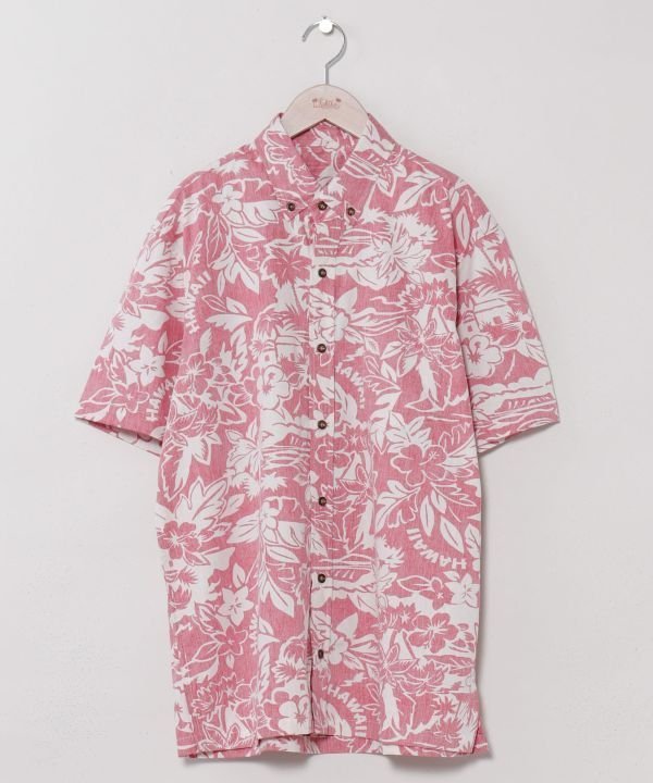 Kahiko 【カヒコ】カラオアメンズシャツ アミナコレクション トップス シャツ・ブラウス ブルー レッド