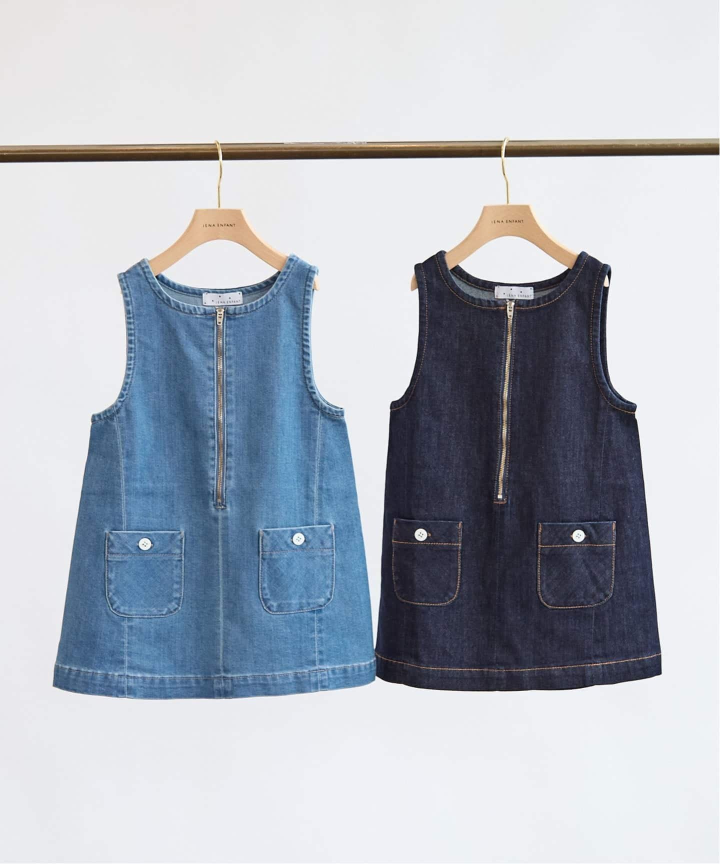 IENA ENFANT 【DAILY DENIM COLLECTION】BASICデニムワンピース イエナ アンファン マタニティウェア・ベビー用品 その他のベビーグッズ ネイビー ブルー