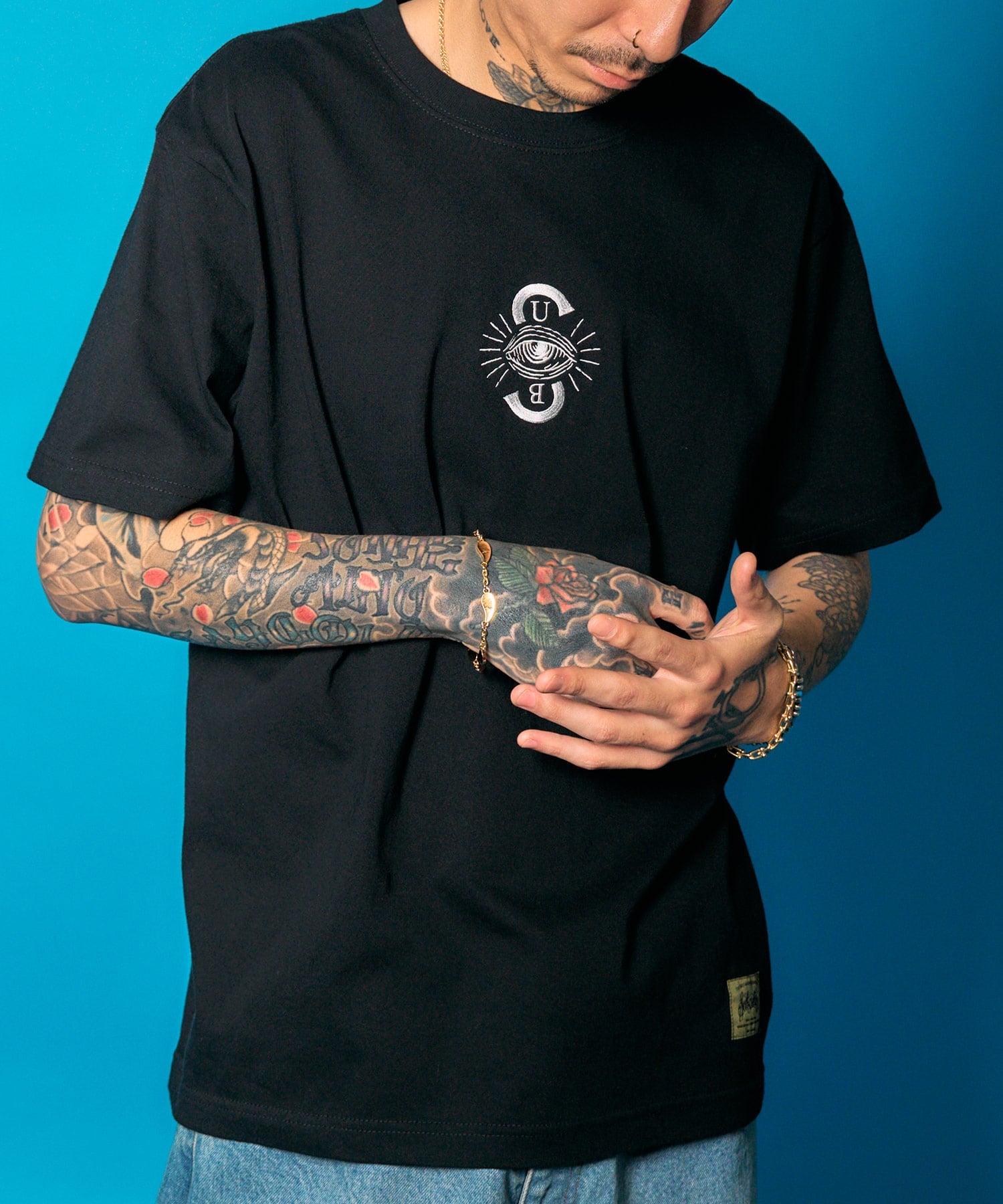 Subciety PROVIDENCE TEE サブサエティ トップス カットソー・Tシャツ ブルー ホワイト イエロー ブラック レッド グレー