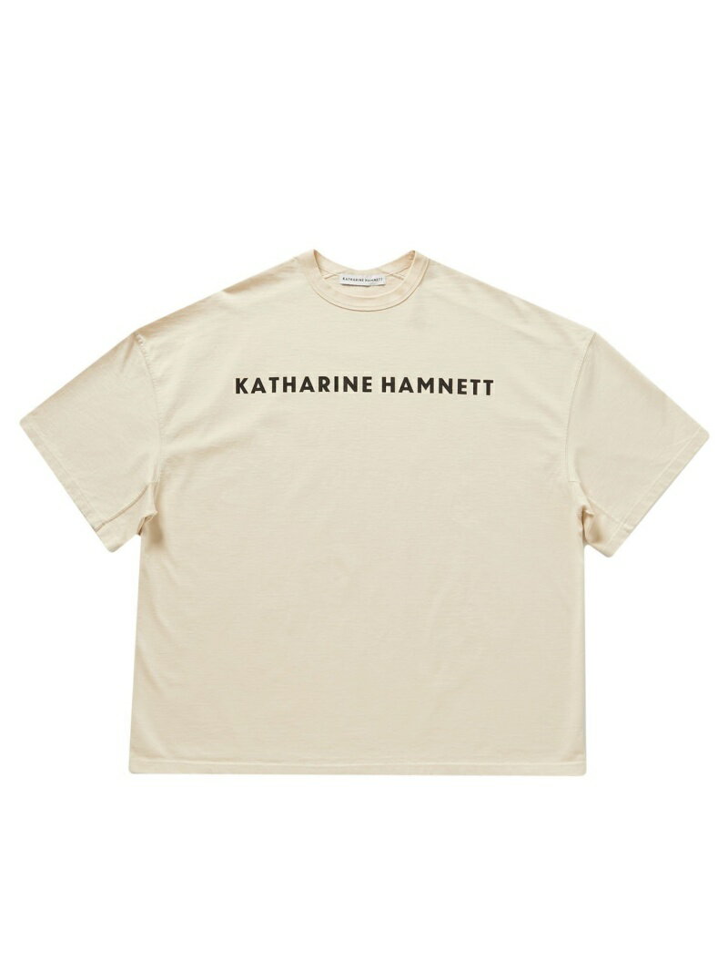 楽天Rakuten FashionKATHARINE HAMNETT KATHARINE HAMNETT/（U）ORGANIC LOGO TEE リバースプロジェクトストア トップス カットソー・Tシャツ ベージュ グリーン ホワイト【送料無料】