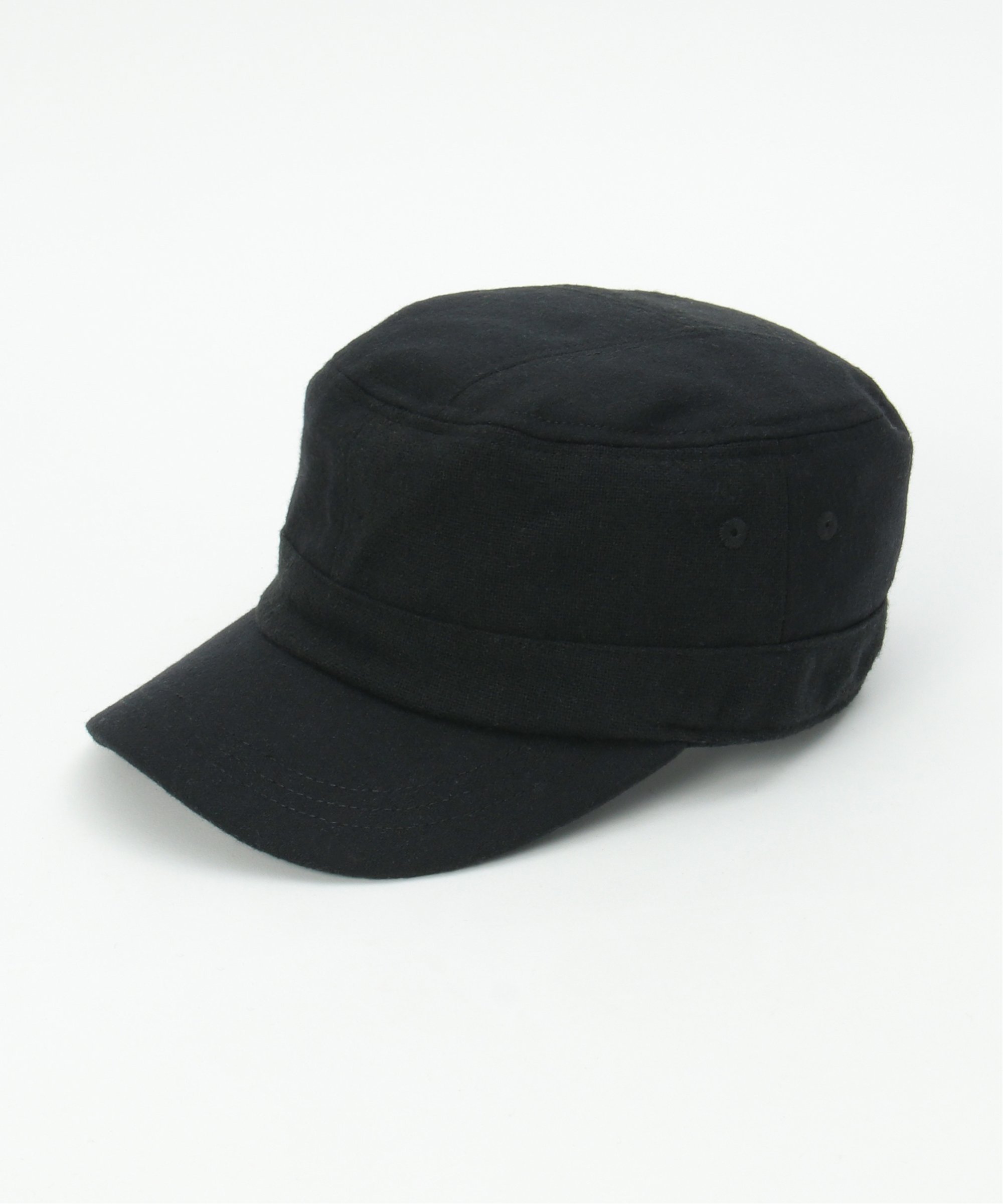 【SALE／20%OFF】ikka ウール調パッチワークワークキャップ イッカ 帽子 その他の帽子 ブラウン ブラック 2