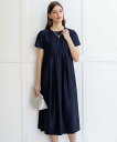 23区 L 【APPLAUDIR】トリアセシャンタン ドレス ニジュウサンク ワンピース・ドレス ドレス ネイビー【送料無料】