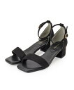【SALE/35%OFF】SHOO・LA・RUE カジュアルにもきれいめにも アンクルストラップサンダル シューラルー シューズ・靴 サンダル グレー ブラック