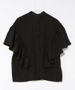 【SALE/35%OFF】MAISON BREEZE MAISON BREEZE/ドロップショルダーフリルブラウス trc セットアップセブン トップス シャツ・ブラウス ホワイト グリーン ブラック