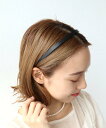Three Four Time Three Four Time/レザークッションカチューシャ スリーフォータイム ヘアアクセサリー カチューシャ・ヘアバンド ブラック ブラウン