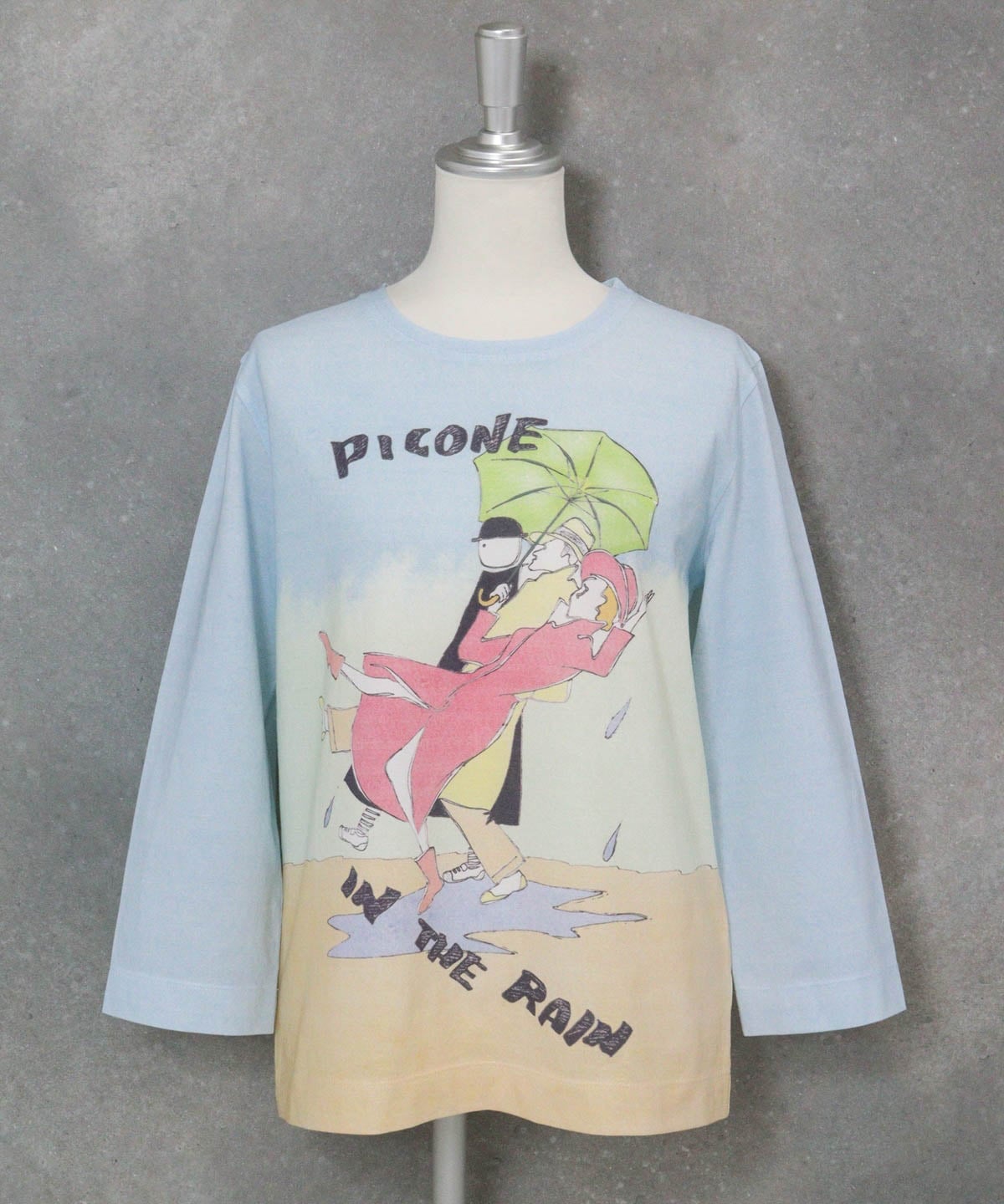 STUDIO PICONE 【スタジオピッコーネ公式】アートイラストプルオーバー スタジオピッコーネ トップス カットソー・Tシャツ ブルー【送料無料】