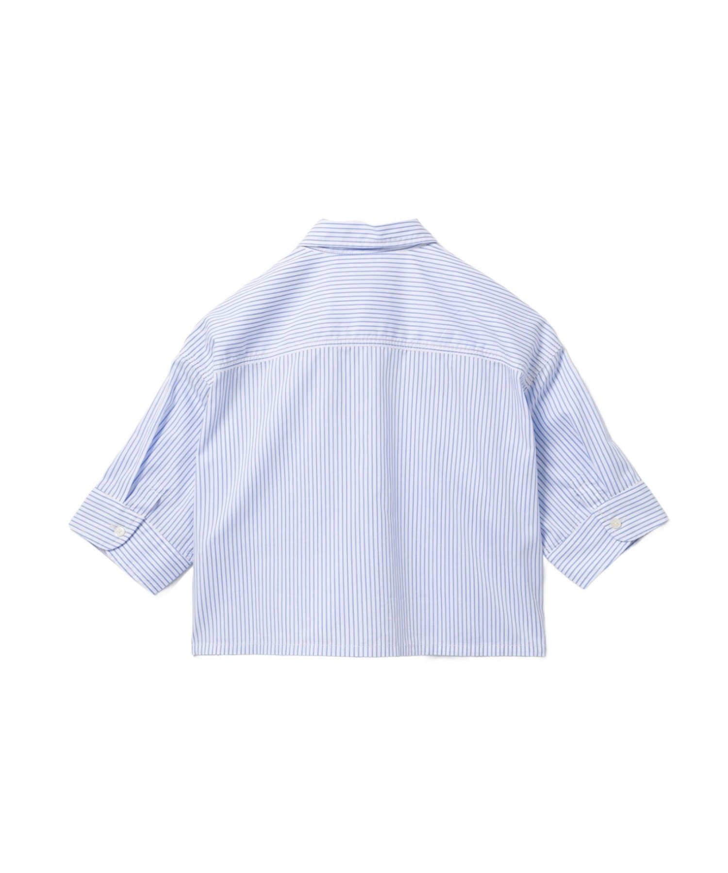 PU BADGE SHORT SLEEVES CANDY STRIPE SHIRT ア ベイシング エイプ トップス シャツ・ブラウス ブルー