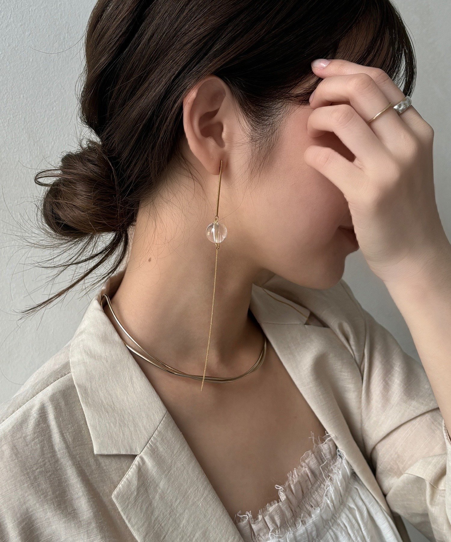 DouDou ロングピアス ドゥドゥ アクセサリー・腕時計 ピアス ゴールド【送料無料】