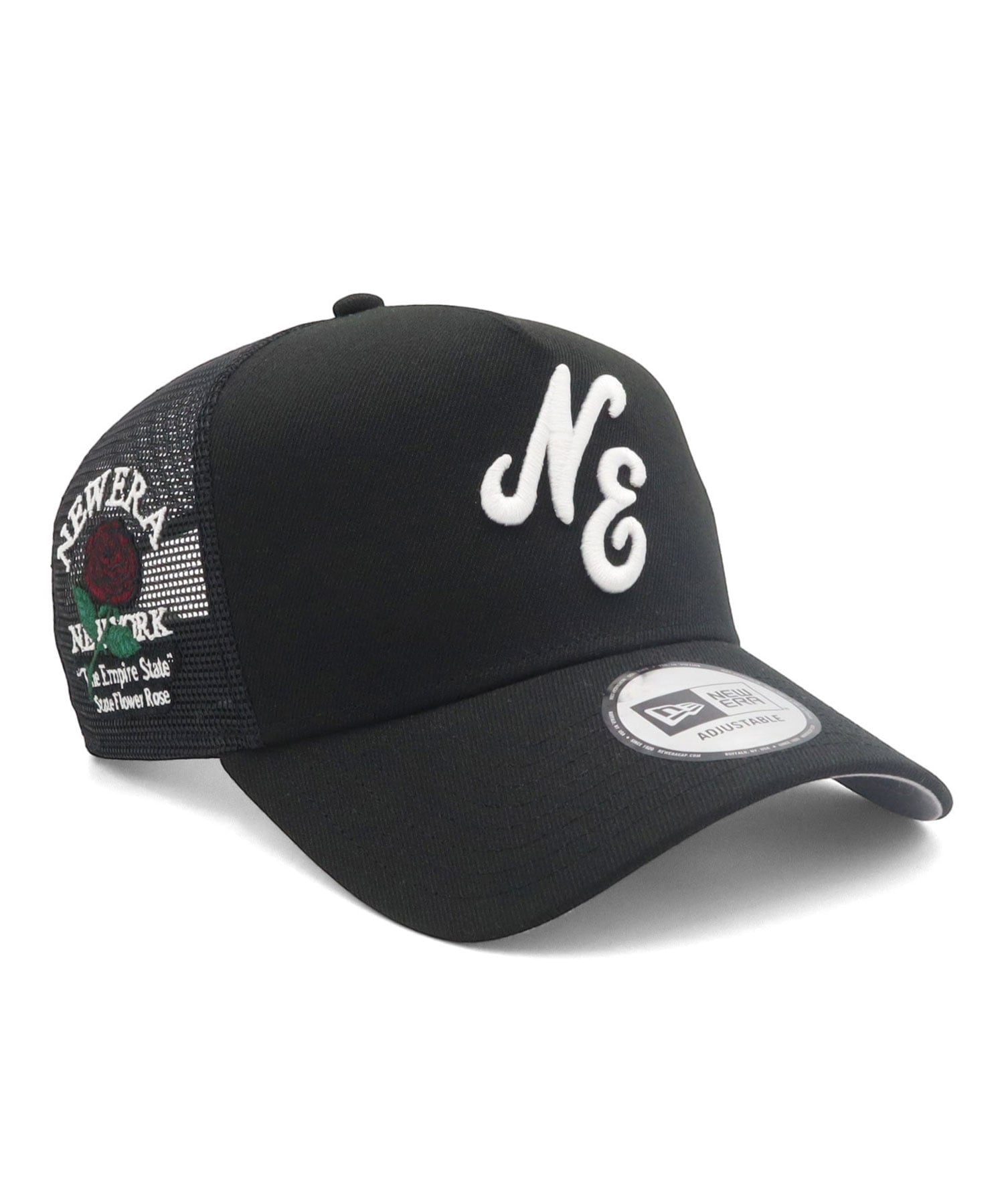 ニューエラメッシュキャップ 9FORTYA-FRAMETRUCKER クラシックNE ONSPOTZ別注 オンスポッツ 帽子 キャップ ブラック