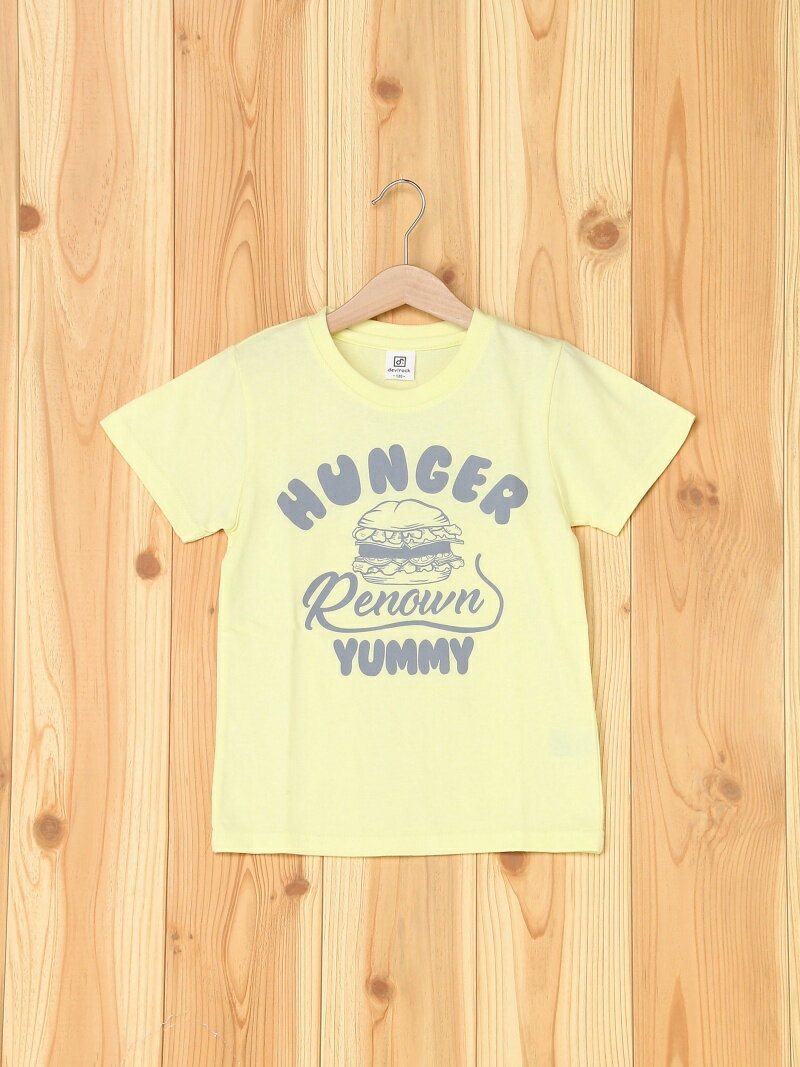 【SALE／70%OFF】devirock 全20柄 プリント半袖Tシャツ カットソー デビロック カットソー キッズカットソー イエローのサムネイル
