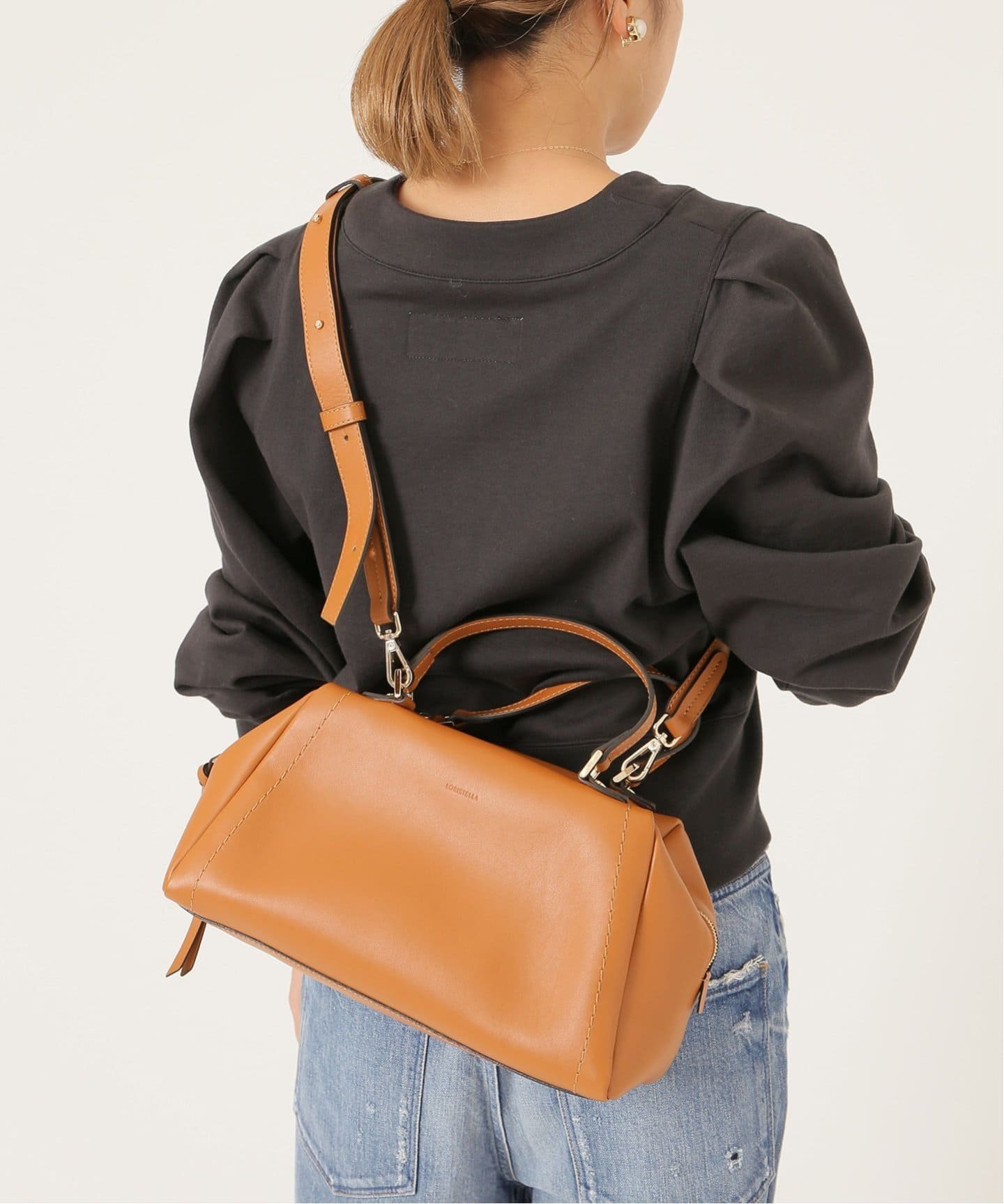 【SALE／30%OFF】IENA 【LORISTELLA/ロリステッラ】 DENIAボストンバッグ イエナ バッグ ボストンバッグ ブラウン ブラック カーキ【送料無料】のサムネイル