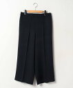 LAPINE ROUGE ラピーヌ ルージュ LAPINE ROUGE 【大きいサイズ】ポリエステル ワイドパンツ ラピーヌルージュ パンツ その他のパンツ ベージュ ネイビー【送料無料】