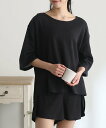 【SALE/30%OFF】PourVous ワッフルショートパンツ上下セット プールヴー インナー・ルームウェア その他のインナー・ルームウェア グレー ピンク...