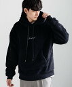 【SALE／50%OFF】KANGOL KANGOLコラボ ロゴ刺繍ボアフリースプルオーバーパーカー ロッキーモンロー トップス パーカー・フーディー ブラック ベージュ ブルー ブラウン グレー ネイビー ホワイト