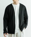 アーバンリサーチ カーディガン メンズ 【SALE／12%OFF】URBAN RESEARCH ITEMS カットソーカーディガン+半袖Tシャツ 2セット アーバンリサーチアイテムズ トップス カーディガン ブラック ホワイト ブルー【送料無料】